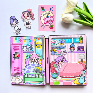 Ngôi nhà của cô bé Avatar và TocaBoca ( 4 búp bê giấy đáng yêu)