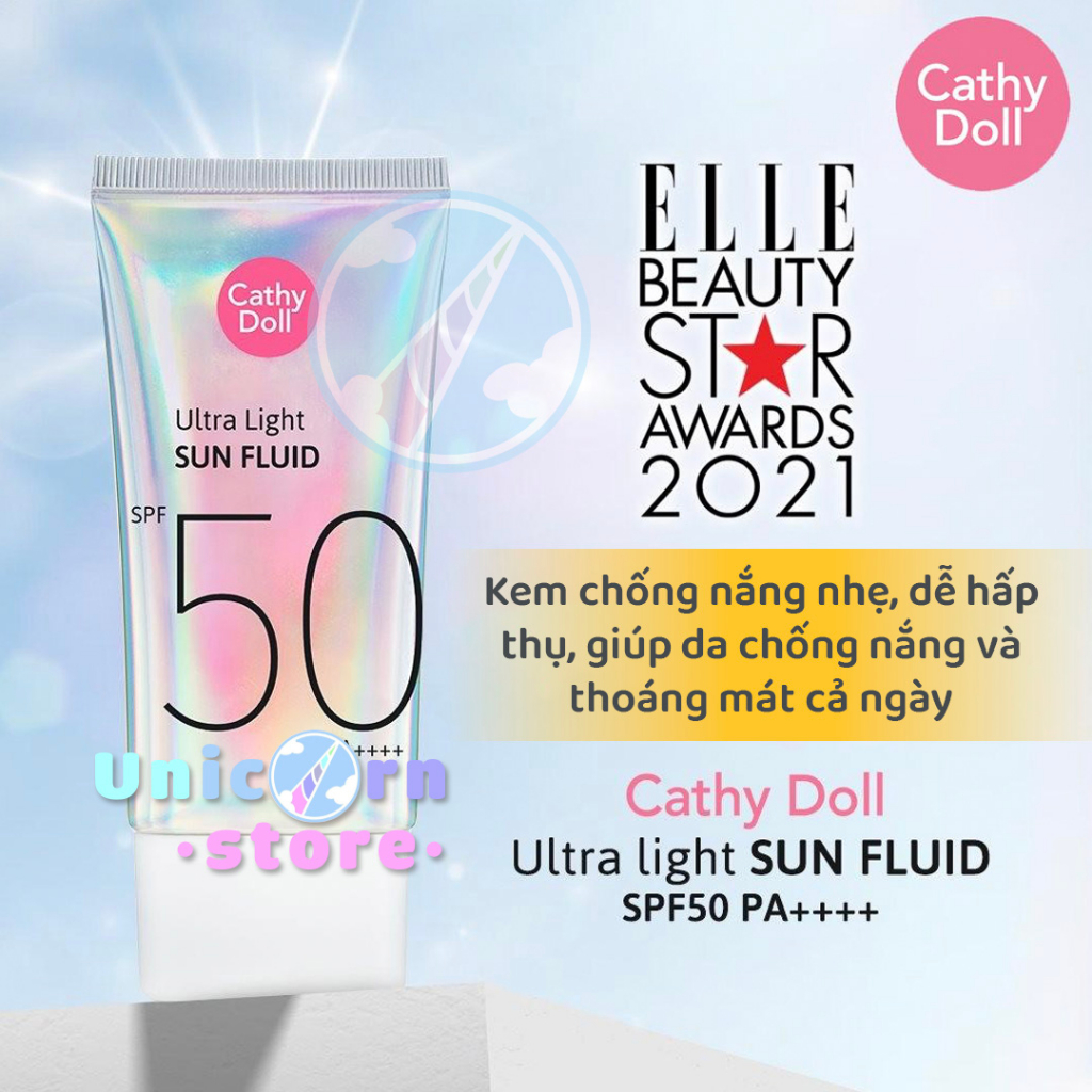 Kem Chống Nắng Cathy Doll Ultra Light Sun Fluid SPF50 PA++++ 40ML