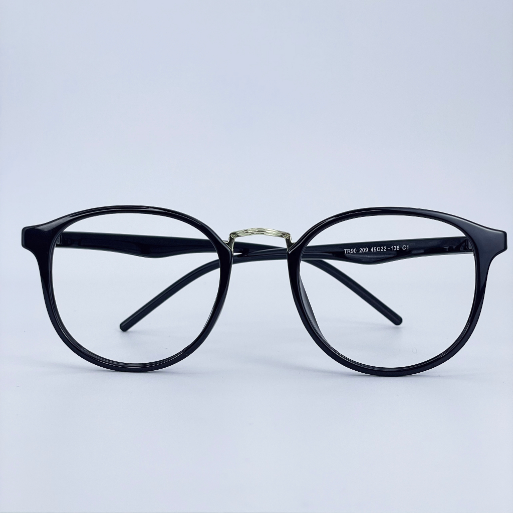 Gọng Kính Cận Mắt Tròn Nam Nữ Thời Trang LEMONEYEWEAR Chất Liệu Nhựa Dẻo LE209