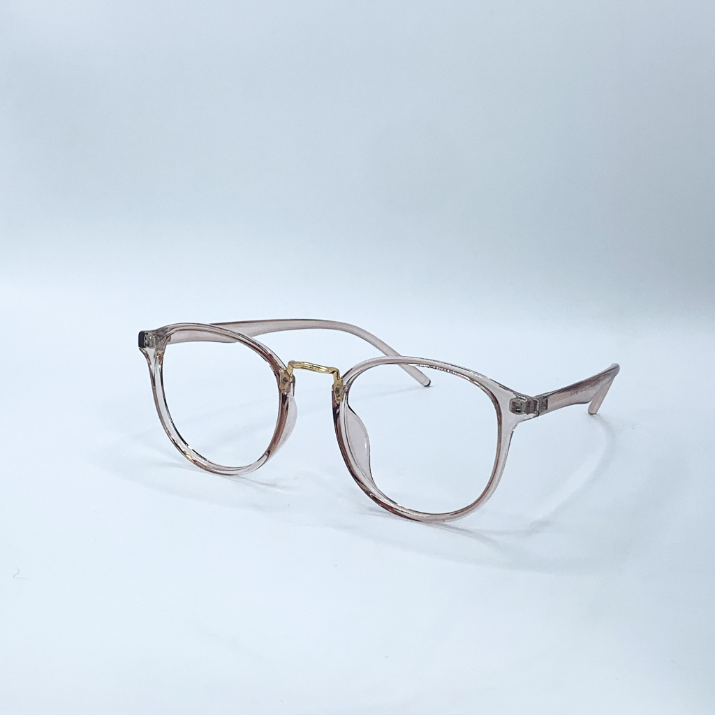 Gọng Kính Cận Mắt Tròn Nam Nữ Thời Trang LEMONEYEWEAR Chất Liệu Nhựa Dẻo LE209