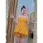Set bí mặc đi chơi, mặc nhà cho nữ, áo hai dây, vải đũi xốp siêu HOT