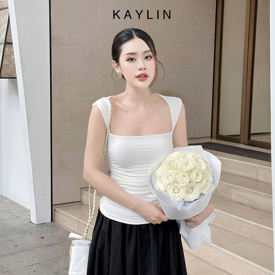 Áo thun ống nữ hai dây cách điệu hỡ lưng phong cách mát mẻ sexy gợi cảm KAYLIN – N2123