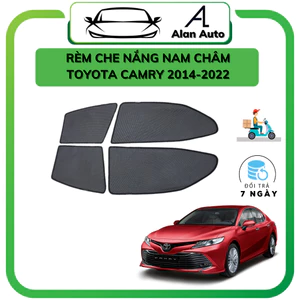 Rèm che nắng ô tô Toyota Camry 2014- 2022 , che nắng hút nam châm theo xe, bộ 4 cánh. Hàng loại tốt