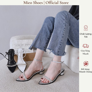 Gót Sandal Mũi Nhọn Trụ Tròn MieoShoes G1144 G1146 G1145
