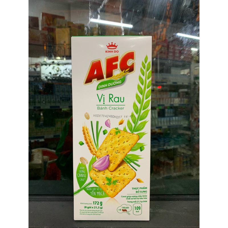 Bánh Cracker AFC Dinh Dưỡng vị rau 172g | Shopee Việt Nam