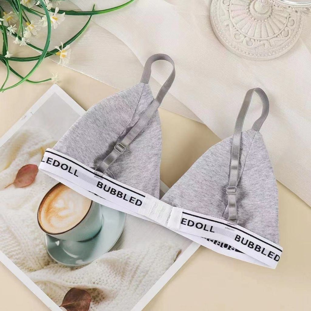 Áo bra nữ 2 dây đệm mút mỏng ôm ngực không gọng mềm mại in chữ cá tính LANIXA B3009