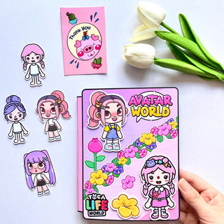 Ngôi nhà của cô bé Avatar và TocaBoca ( 4 búp bê giấy đáng yêu)