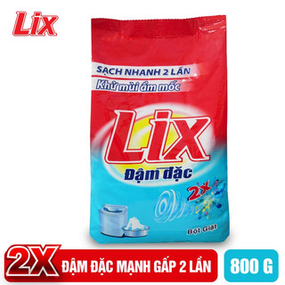 Bột giặt LIX extra đậm đặc túi 800g/550g/250g