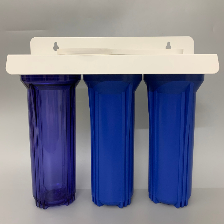 Bộ 3 Cốc Lọc Thô Kèm Lõi 123 Forseti (Gồm 3 cốc lọc 10Inch lắp sẵn, dây ra phi 10, tặng kèm gông tháo cốc lọc)