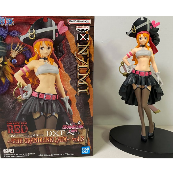 Banpresto One Piece DXF The Grandline Lady vol.3 Nami Statue Medium Multicolor Plastic Model 19179