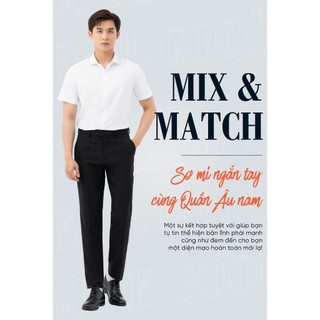 Quần Tây Âu vải Nam công sở đứng form cao cấp trẻ trung Dáng Ôm Chuẩn Vải lụa Không Nhăn Chính hãng Avocado