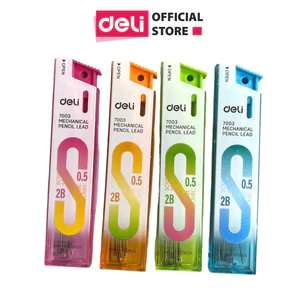 Ruột bút chì kim 0.5mm 0.7mm 2.0mm Deli, ngòi chì kim, lõi chì bấm nhỏ gọn tiện lợi phù hợp cho học sinh, văn phòng