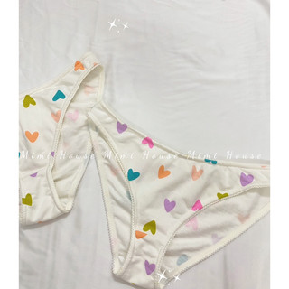 Quần lót tam giác chất thun cotton hoạ tiết dễ thương