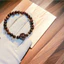 Vòng tay tròn đơn 6li trầm hương sánh chìm mix charm hoa sen,thanh nhã và dễ thương, Trầm hương Hội an.
