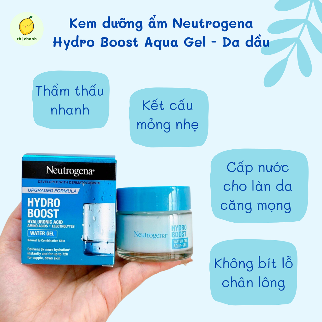 Kem Dưỡng ẩm Cấp Nước Neutrogena Hydro Boost Water Gel 50g Shopee