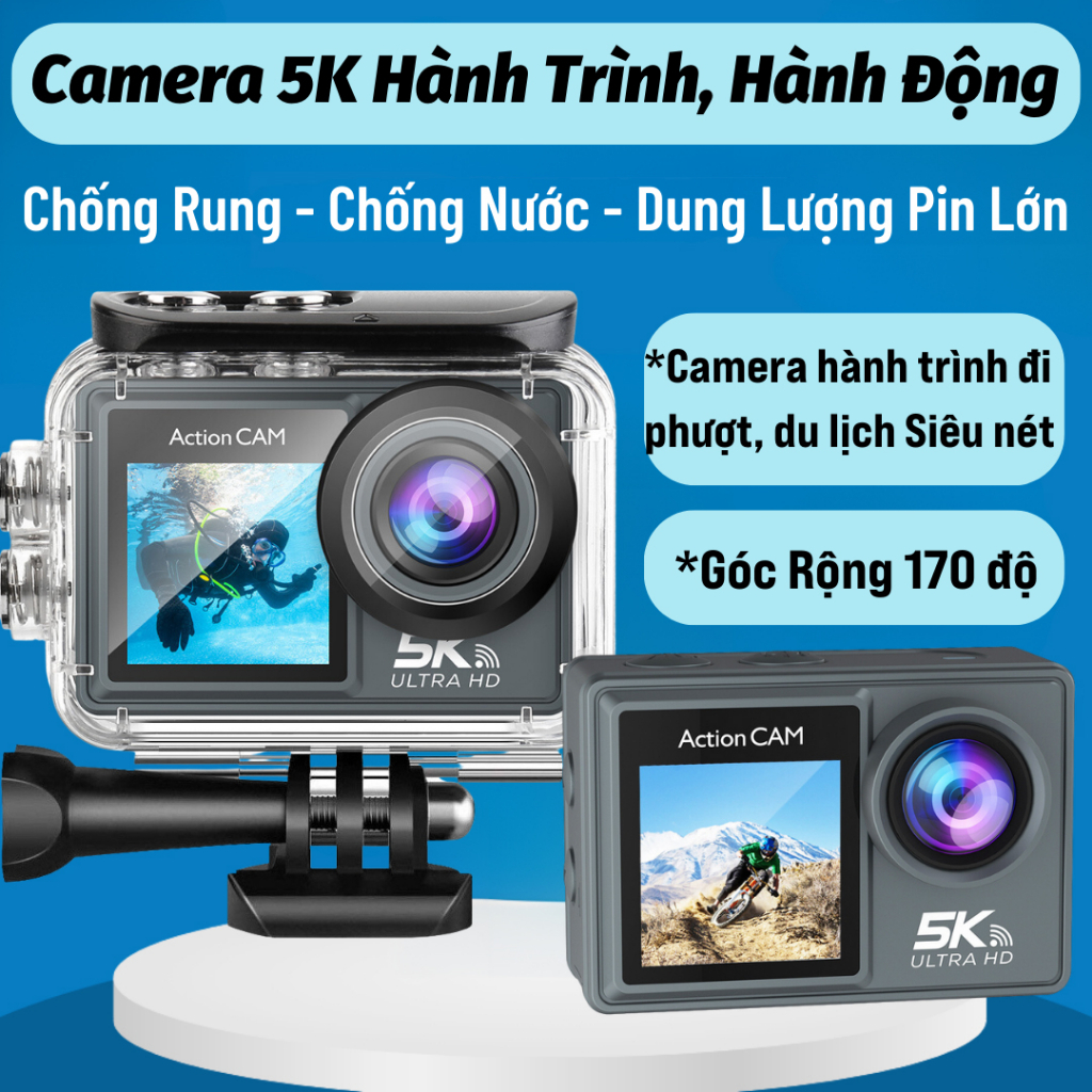 Camera Hành Trình Chống Nước Chống Rung 5K Sports Ultra HD - Camera ...