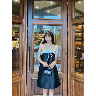 LOOK BASICC - YENA Dress Đầm 2 dây cột nơ