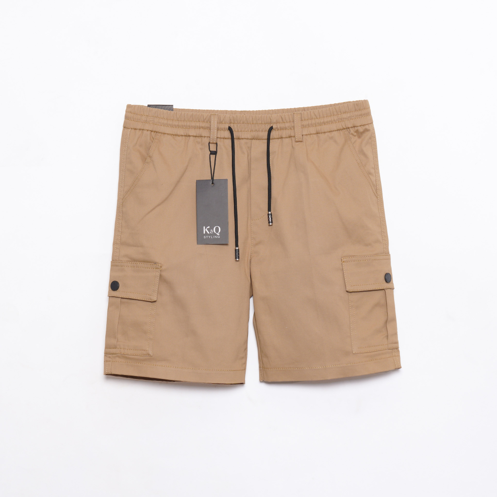 Ảnh Quần short túi hộp kaki co giãn KQSTYLING form trẻ chung năng động 1