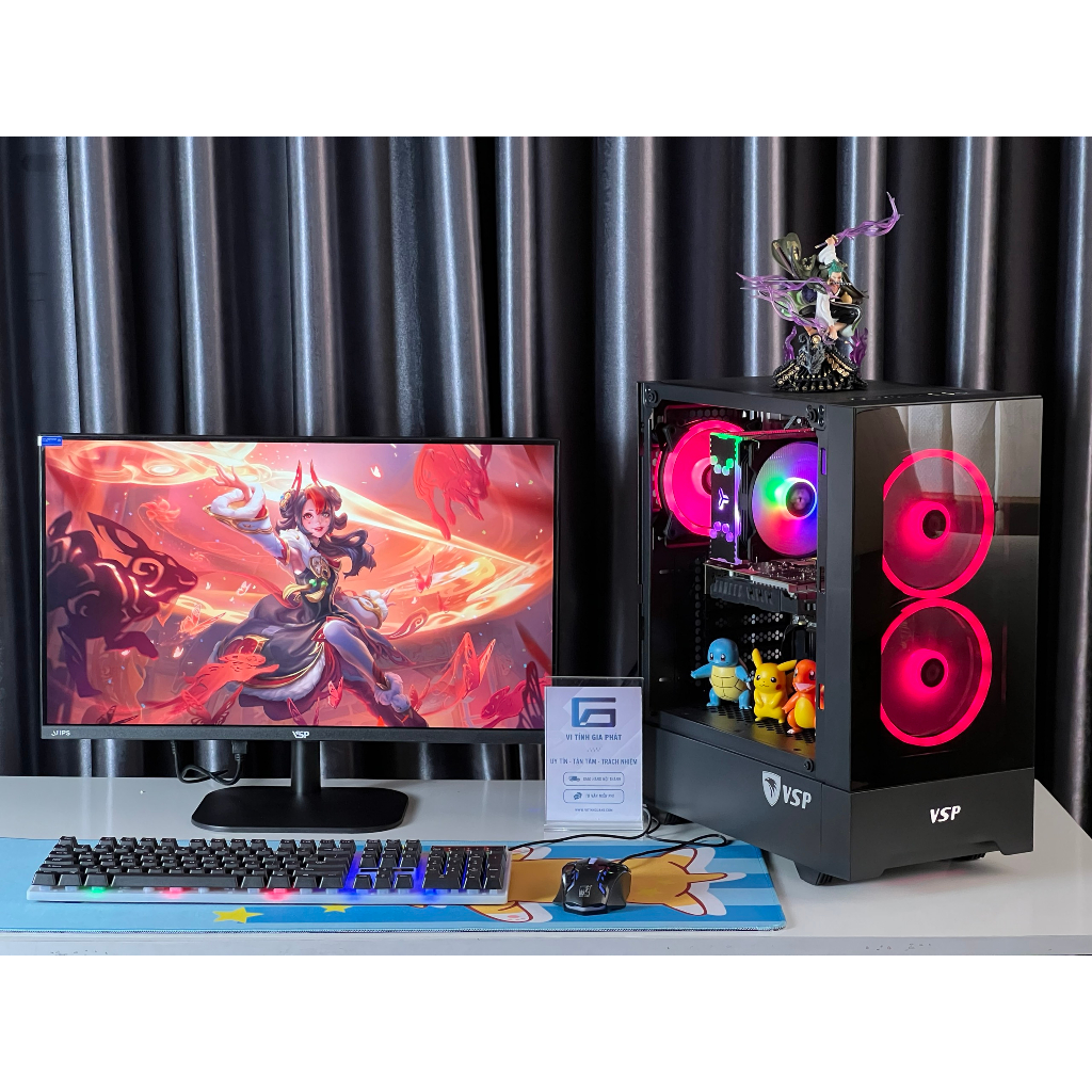 Máy PC HQ50 / Màn hình 24inch Full HD chơi Game, Làm đồ hoạ, văn phòng ...
