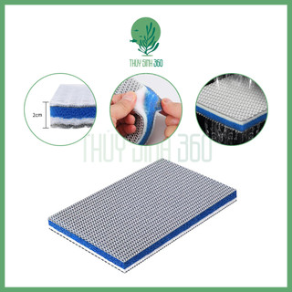 Bông Lọc 8D Thế Hệ Mới - Lọc Siêu Sạch Cho Hồ Cá Cảnh, Thủy Sinh - Tái Sử Dụng Nhiều Lần