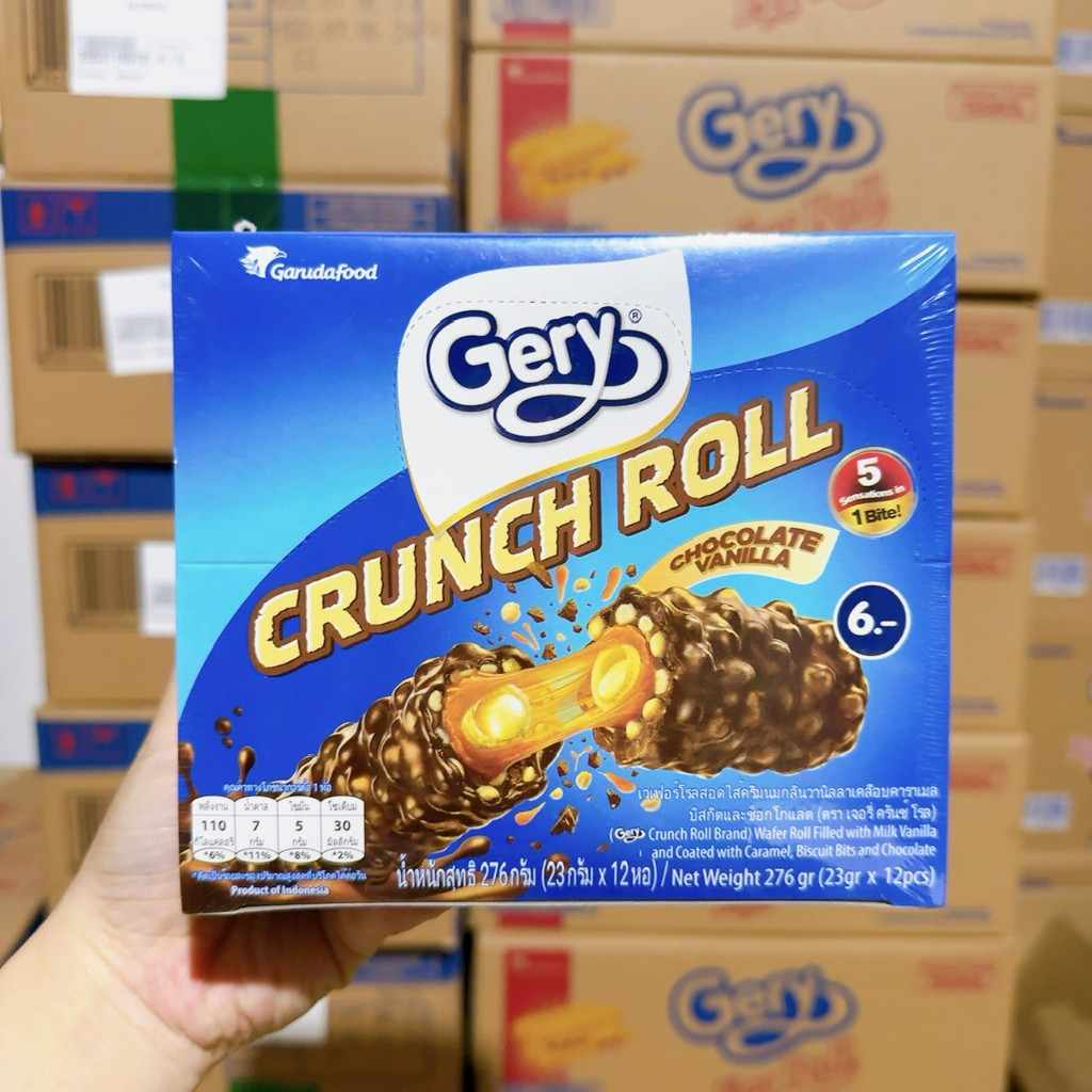 Bánh Gery cuộn phủ socola hương vani-Crunch Roll Chocolate Vanilla ...