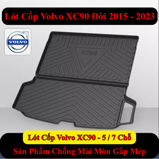 Lót Cốp Volvo XC90 2015-2023 Chống Mài Mòn Gấp Mép (Hàng Nội Địa Trung)