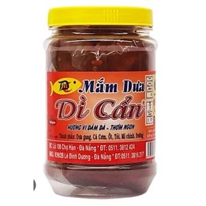 mắm dưa cà dì cẩn 500gr