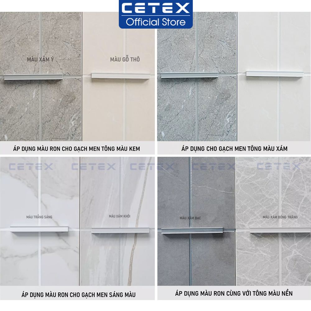 Cách chọn màu ron để phối với màu gạch