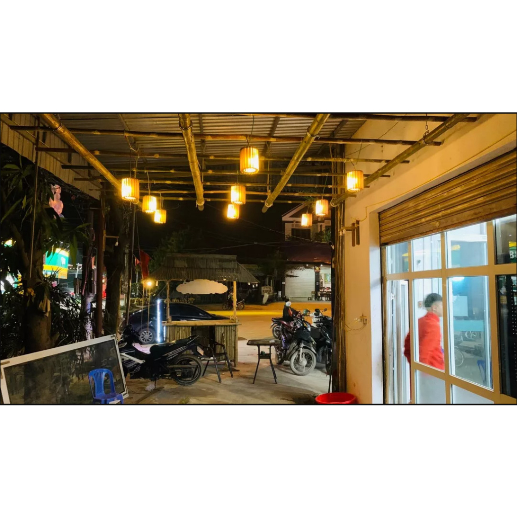 Đèn gỗ akz- diy vỏ gỗ