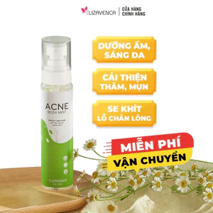 Xịt giảm thâm mụn lưng, viêm nang lông Elizavenca Body Mist