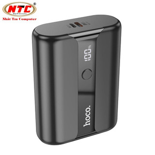 Pin Dự Phòng Hoco Q3 Pro 10000 USB-A QC 3.0 22.5W và TypeC PD 20W, Thiết kế nhỏ gọn (Đen) - Phụ Kiện Nhất Tín