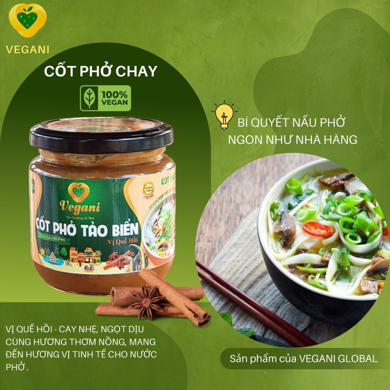 CỐt PhỞ ThẢo MỘc Vegani Gia Vị Nấu Phở Chay Tiện Dụng Gia Vị Nấu ăn