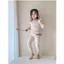 Bộ quần áo trẻ em xinh xắn QATE381 Đồ bộ quần áo dài tay bé gái chất len tăm TB379