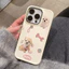 Ốp Điện Thoại Silicon Chống Sốc Họa Tiết Cún Con Phối Nút Kim Loại Cho IPhone 14 13 12 11 Pro Max XS X XR 8 7Plus sg1046