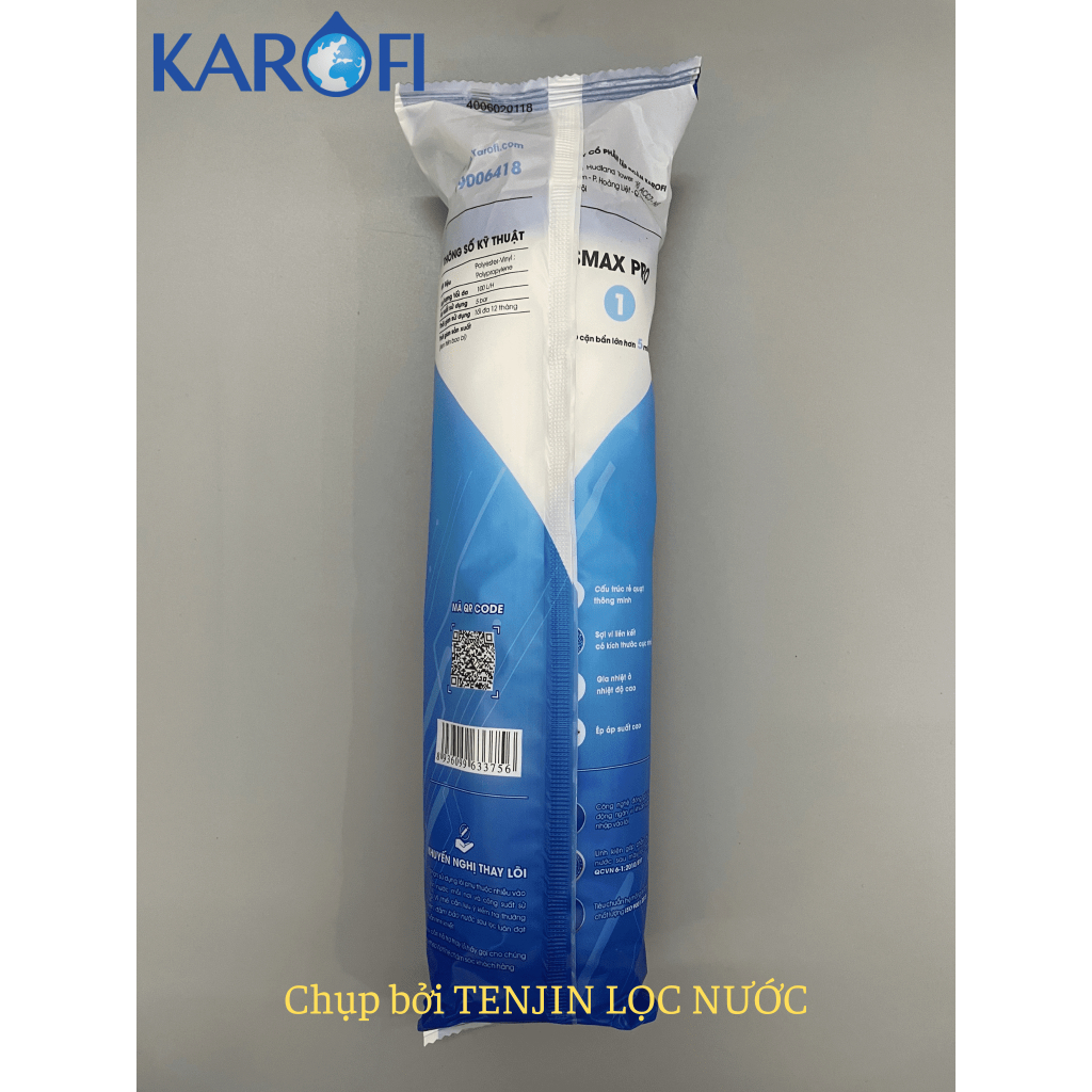 Combo 3 Lõi Số 1 Smax Pro Karofi - Lõi Lọc Thô Dùng Cho Máy Lọc Nước RO - Thay Thế Dòng Smax Duo Karofi