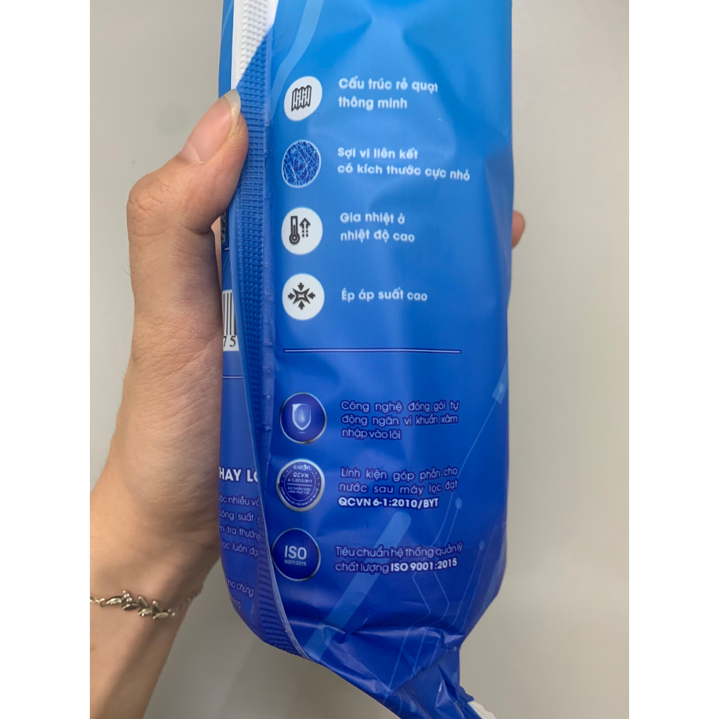 Combo 3 Lõi Số 1 Smax Pro Karofi - Lõi Lọc Thô Dùng Cho Máy Lọc Nước RO - Thay Thế Dòng Smax Duo Karofi