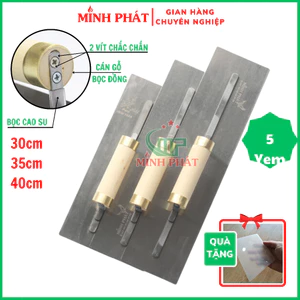 Dao Trét Bột Sơn Nước Minh Phát 30cm 35cm 40cm 5yem Thép Trắng Bọc Đồng