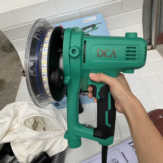 Máy xoa tường 180mm có đèn 750w DCA ASF02-180 - máy chà nhám tường có đèn