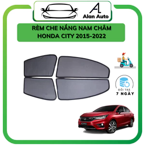 Rèm che nắng ô tô Honda City 2012-2026 , che nắng City hút nam châm theo xe, bộ 4 cánh.
