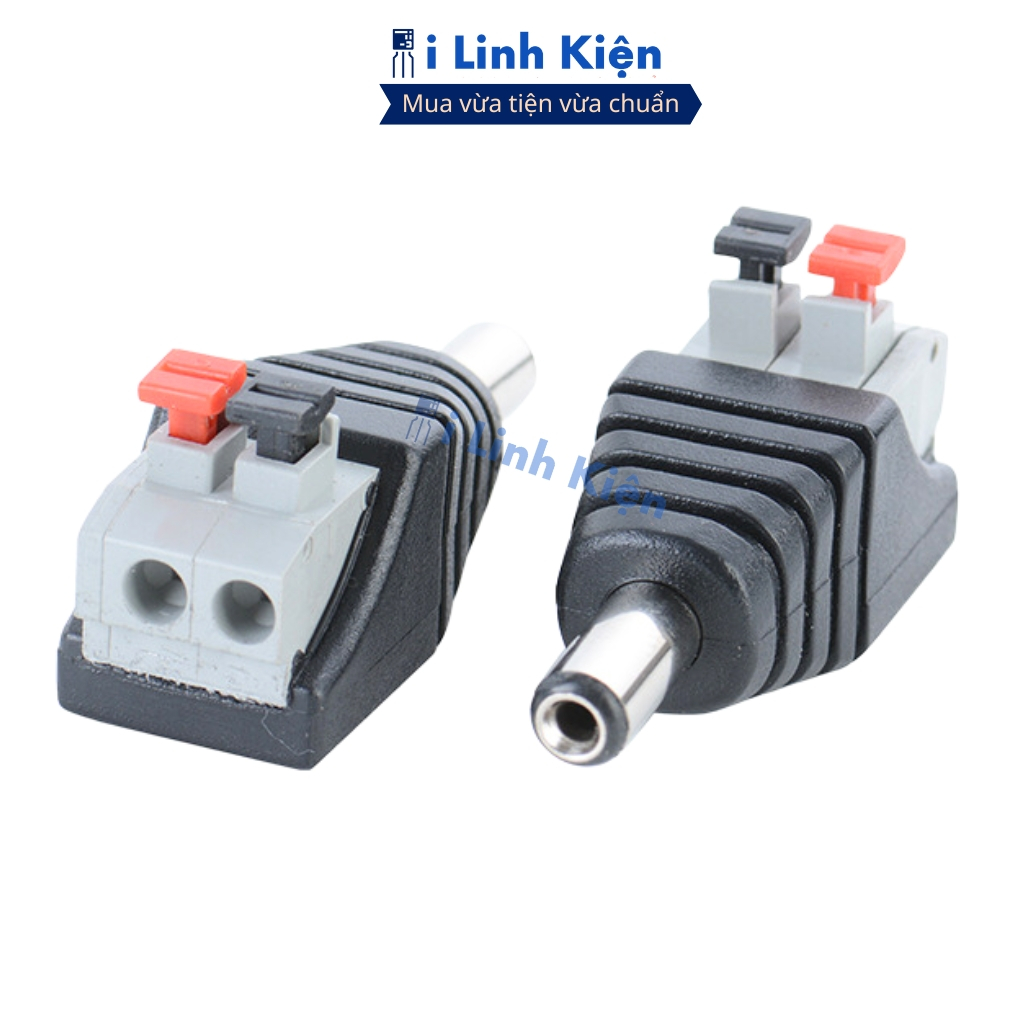 (Combo 5) Jack nguồn DC đực 5.5x2.5mm đảm bảo chất lượng ilinhkien.