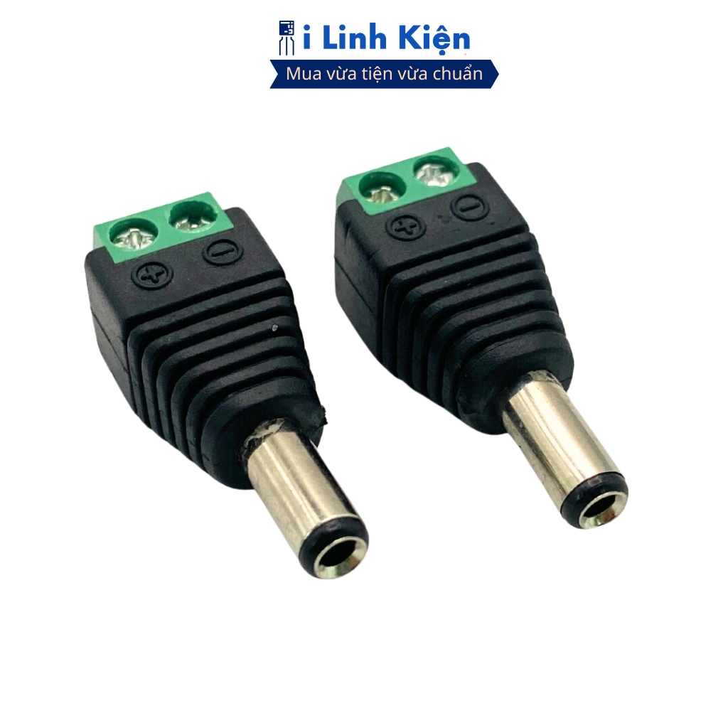 (Combo 5) Jack nguồn DC đực 5.5x2.5mm đảm bảo chất lượng ilinhkien.