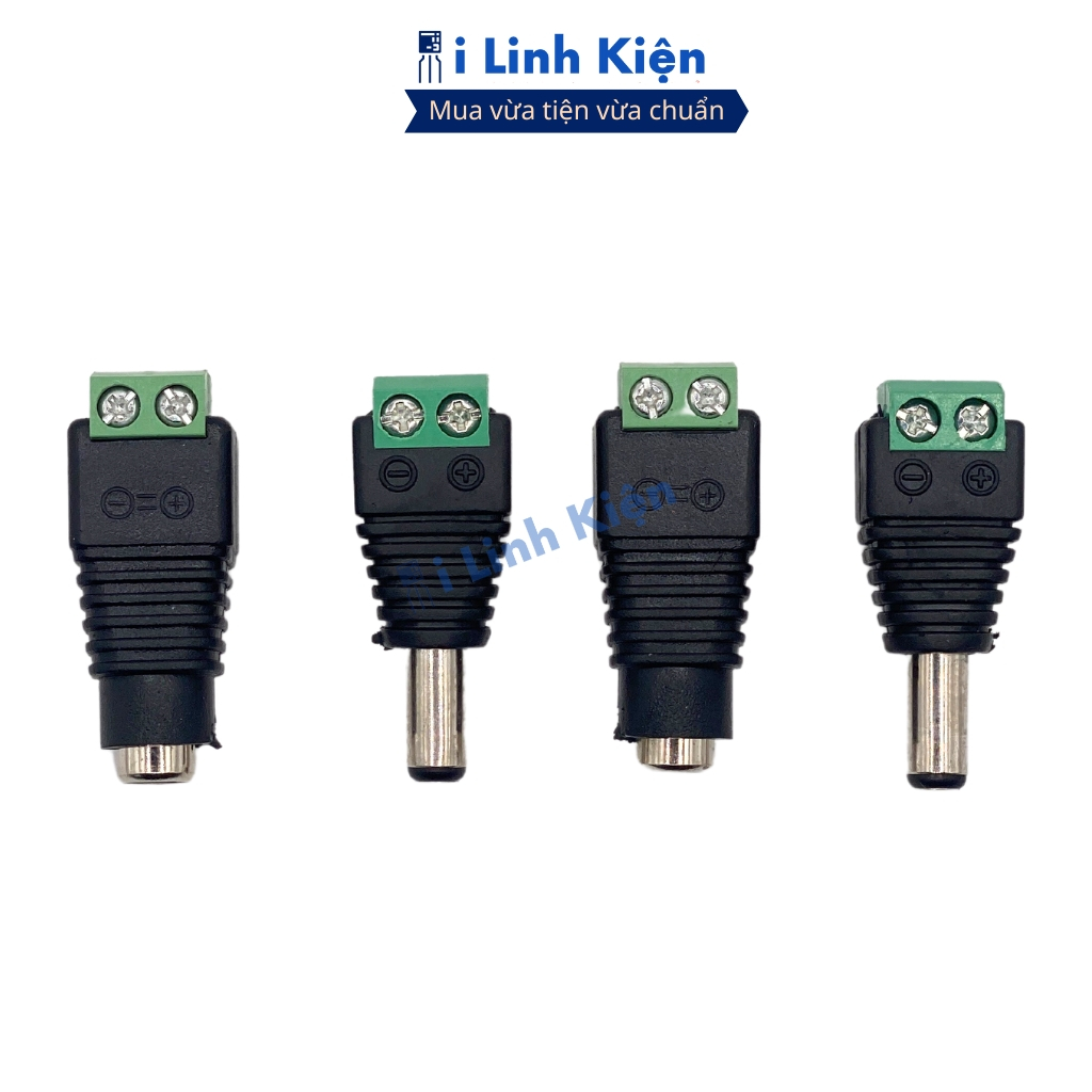 (Combo 5) Jack nguồn DC đực 5.5x2.5mm đảm bảo chất lượng ilinhkien.