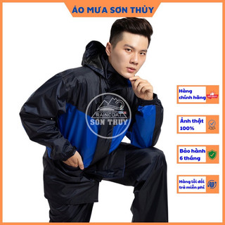 Bộ áo mưa 2 lớp Sơn Thủy chính hãng - bộ quần áo đi mưa chống lạnh K4