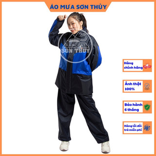 Bộ áo mưa 2 lớp Sơn Thủy chính hãng - bộ quần áo đi mưa chống lạnh K4