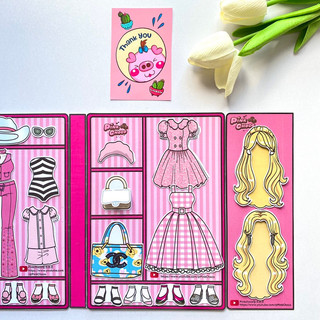 Sổ thời trang búp bê Barbies - Búp bê giấy