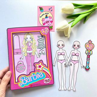 Sổ thời trang búp bê Barbies - Búp bê giấy