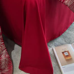 Set chăn ga gối lụa thêu hoa , gu tinh tế, nữ tính, chất lụa mềm mịn mê ly hàng mới về hlhome bedding — ảnh 5