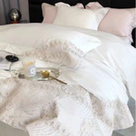 Set chăn ga gối lụa thêu hoa , gu tinh tế, nữ tính, chất lụa mềm mịn mê ly hàng mới về hlhome bedding — ảnh 6