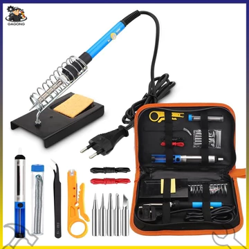 bộ 15 món Mỏ hàn thiếc điều chỉnh nhiệt độ, máy hàn chì mini,mỏ hàn tq936 60w 220v và phụ kiện hàn, thiếc hàn,bộ mũi hàn