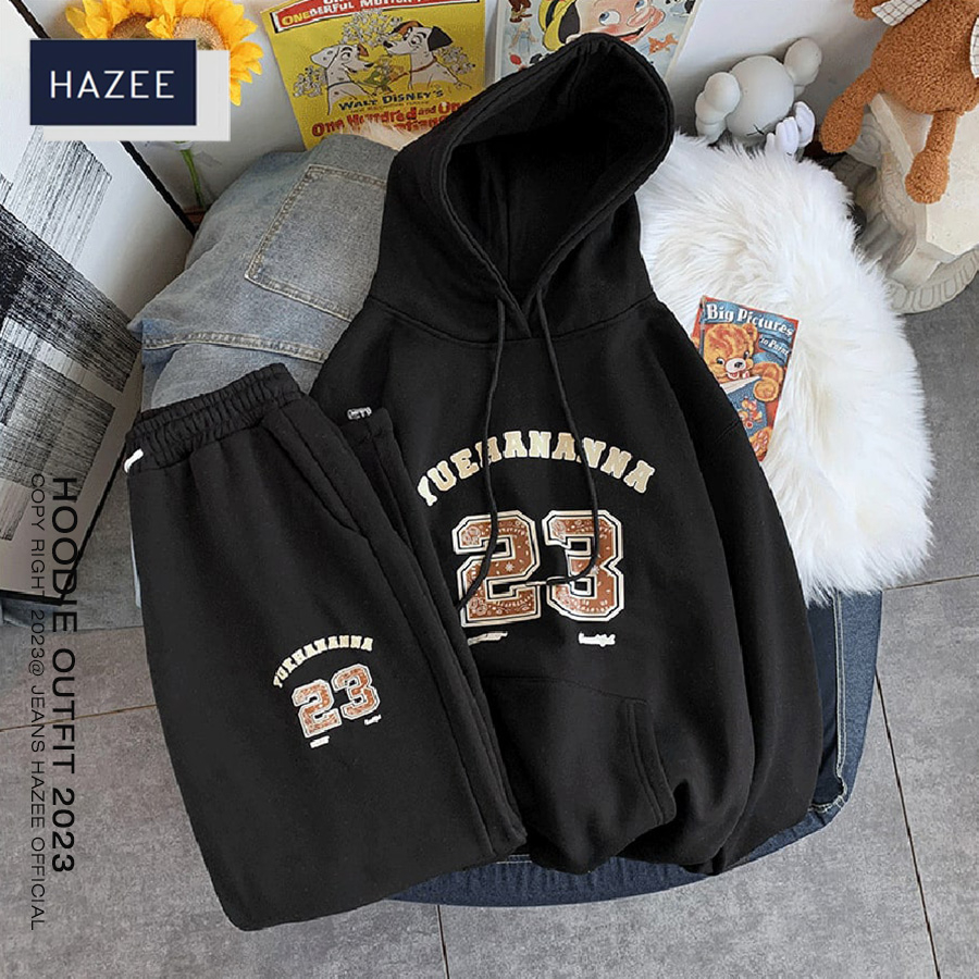 Áo khoác Hoodie nỉ bông form rộng HAZEE giá rẻ phù hợp cho Nam Nữ Ulzzang Unisex